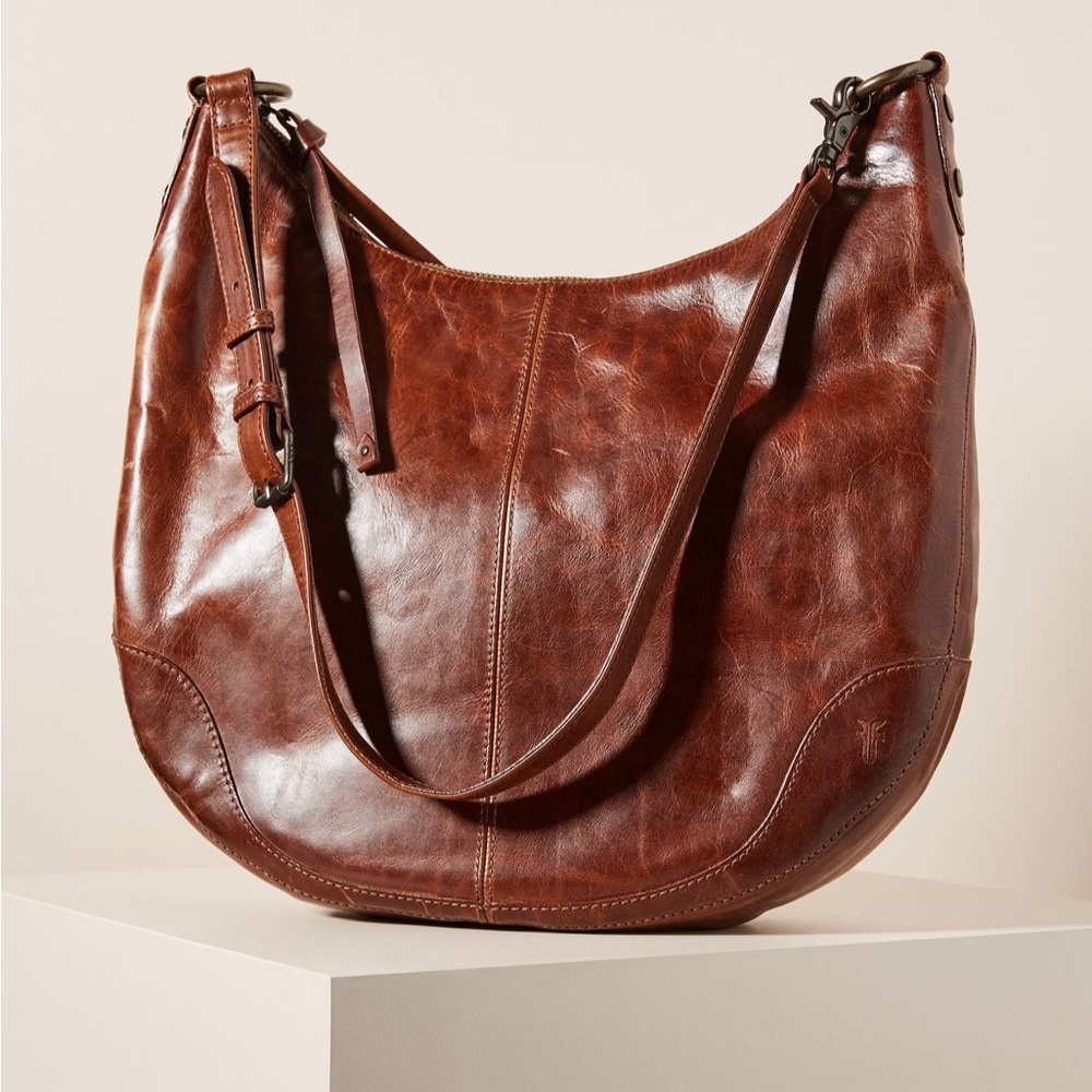 Frye Melissa Scoop Hobo Leather Shoulder Bag
